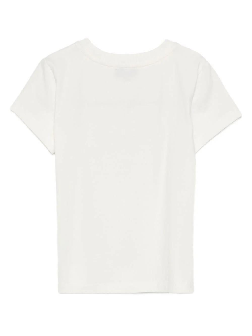 T-shirt con stampa teddy HCM06KLBA11 10063 MOSCHINO KID 