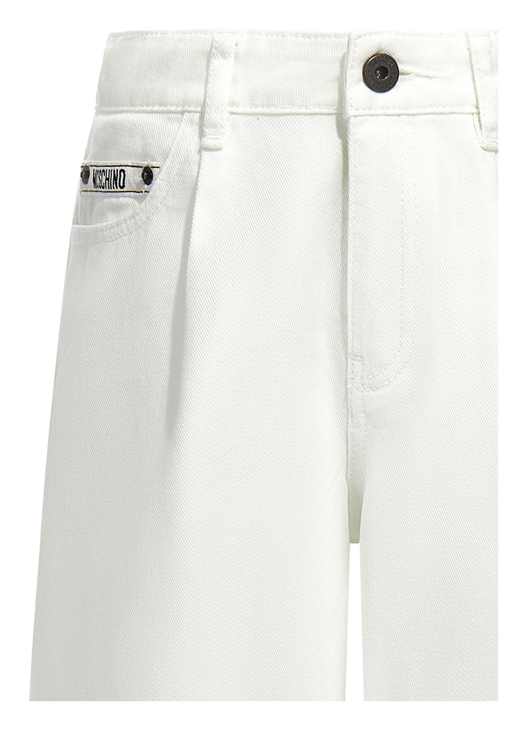 Shorts denim con passanti HDQ01RLOA14 10101 MOSCHINO KID 