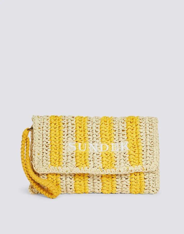 Izumi mini borsa con logo ricamato AW742ABPA100 12300 SUNDEK 