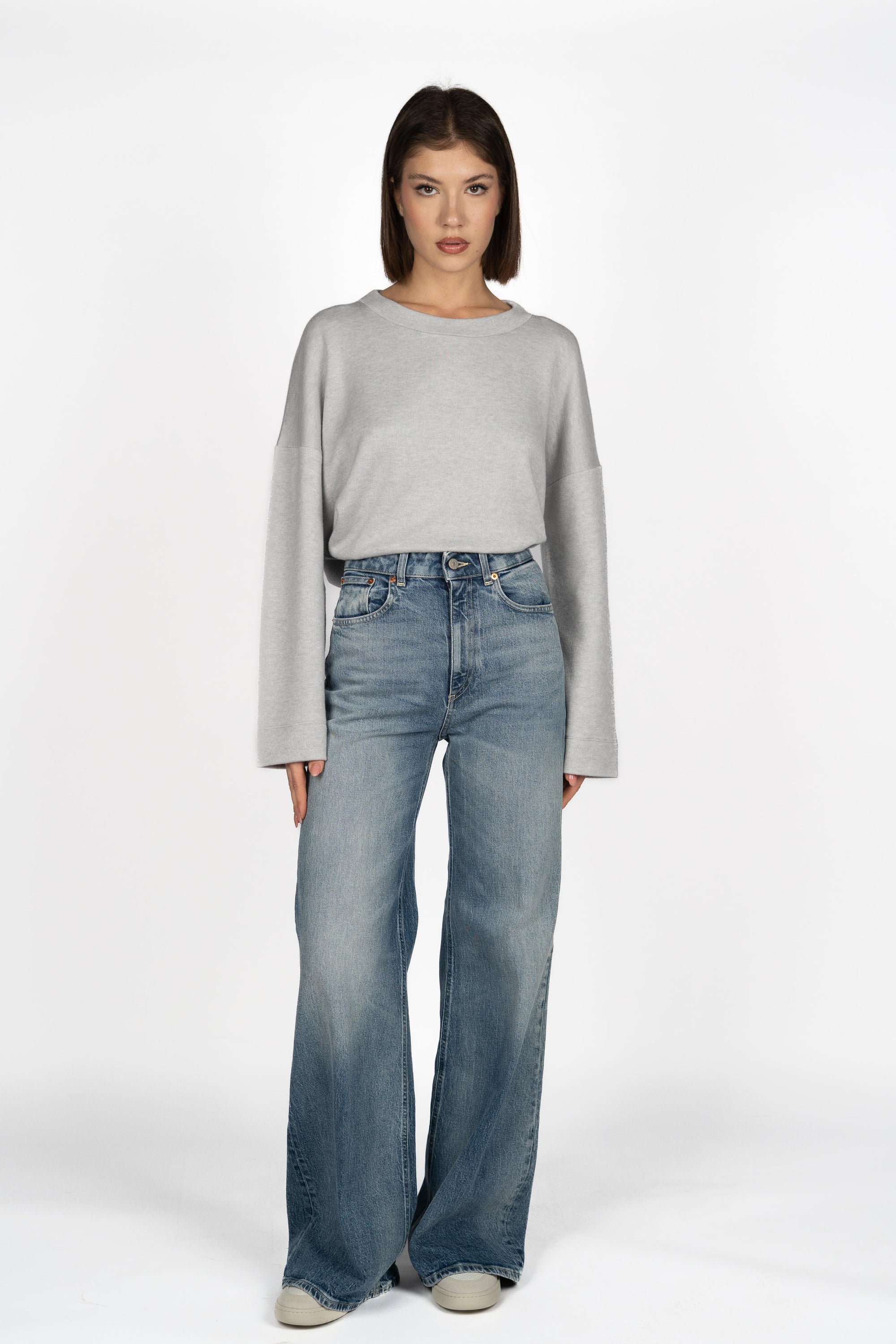 Jeans Bootcut in denim DP828DSH371LO3 800 DONDUP 