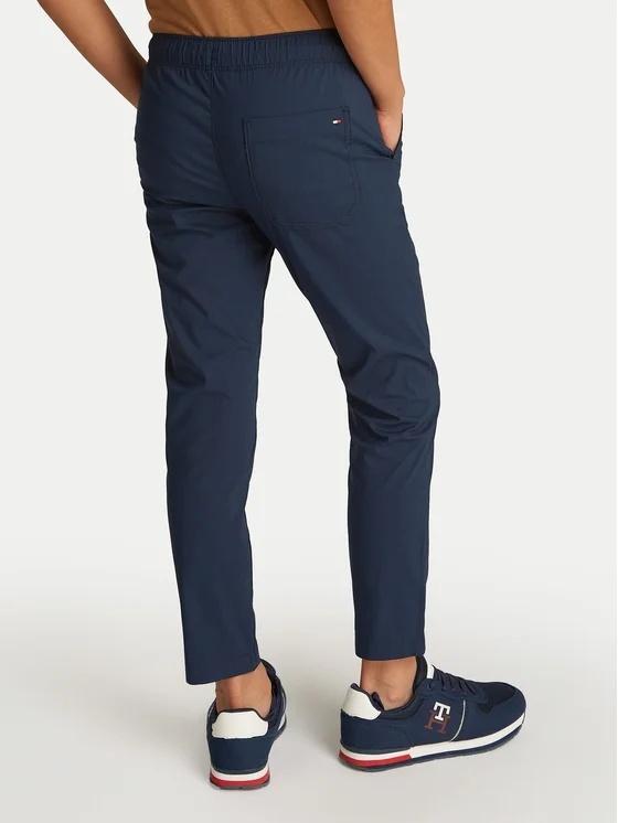 Pantaloni leggeri con motivo tramato e lacci KB0KB09306T C1G TOMMY HILFIGER 