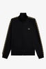 Track jacket con fettuccia a contrasto