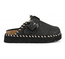 Sabot platform in rafia con infilature a constrasto HCSTORMY58 BLA COLORS OF CALIFORNIA 