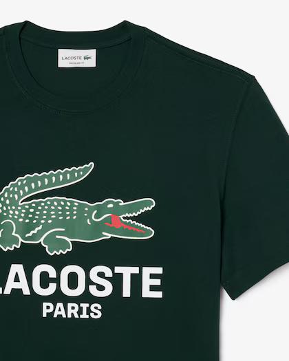 T-shirt in cotone stampato TH5634 YZP LACOSTE 