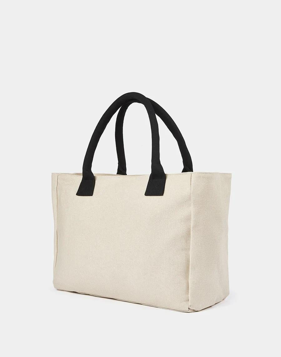 Shopper in cotone canvas stone washed rosa AW832ABCV500 96600 SUNDEK 