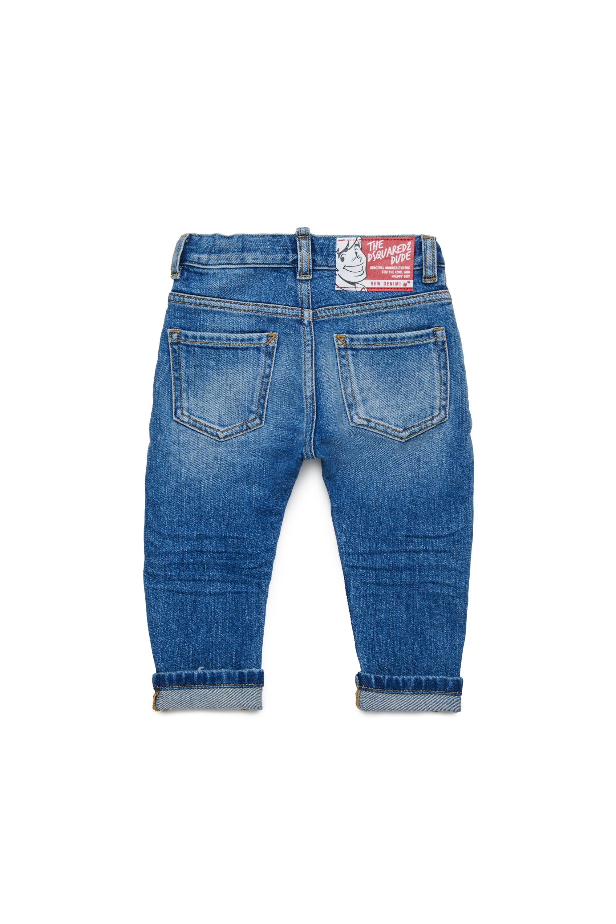 D2Kids Newborn Medium Preppy Wash Jeans DQ01TCD0ABX DQ01 DSQUARED2 