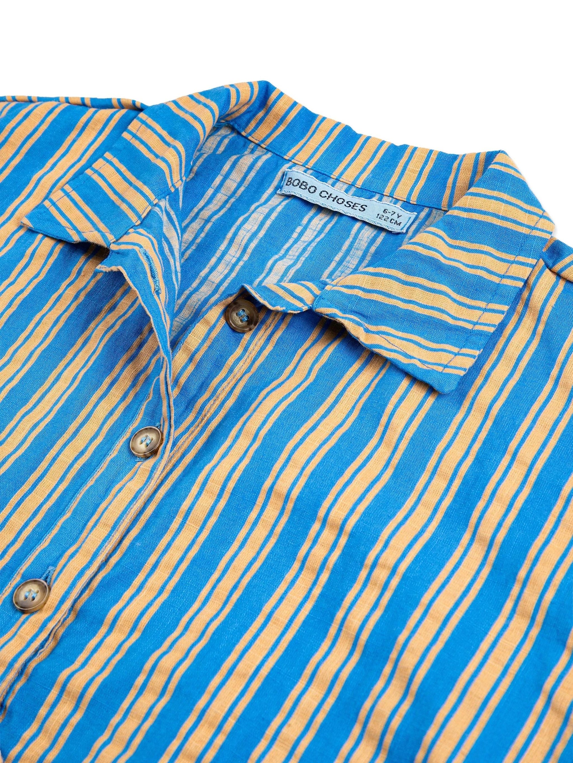 Camicia a righe con applicazione B126AC035 411 BOBO CHOSES 