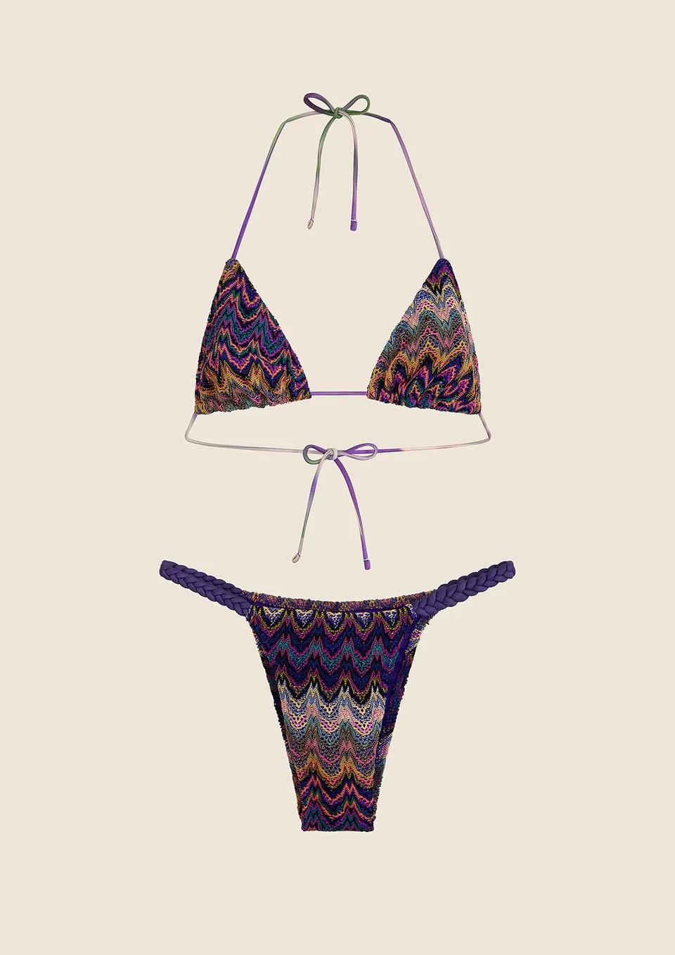 Bikini Donna Triangolo con Slip Fisso Fantasia MF250410 PR ME FUI 