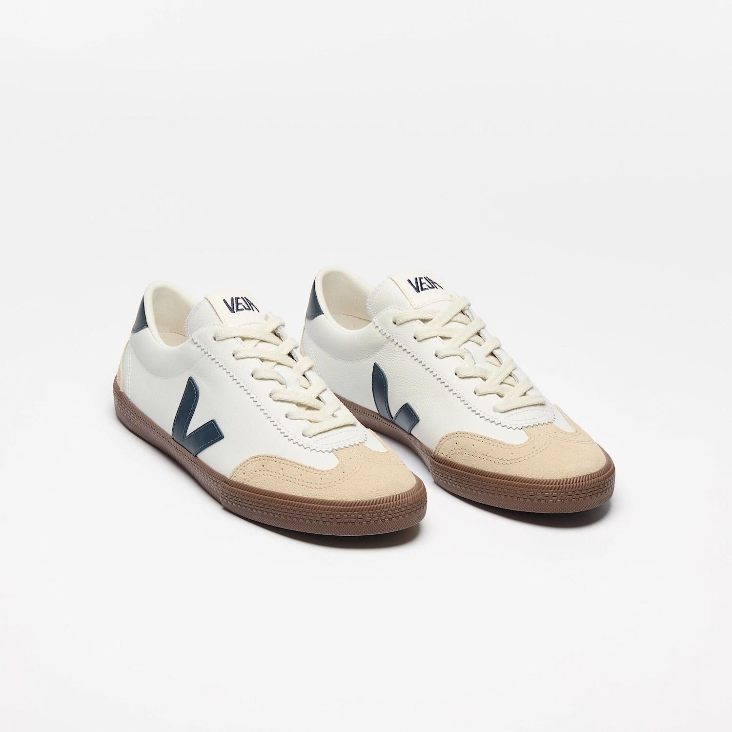 Volley Leather White Nautico Bark VO2003 531 VEJA 