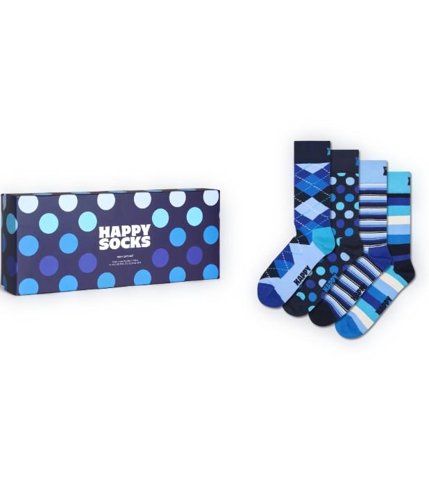 4-Pack Navy Socks Gift Set P003447 NAVY HAPPY SOCKS 