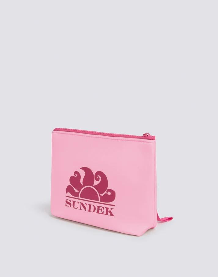 Clutch bag in neoprene camelia AM618ABNP300 23901 SUNDEK 