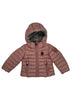 Striped down jacket
