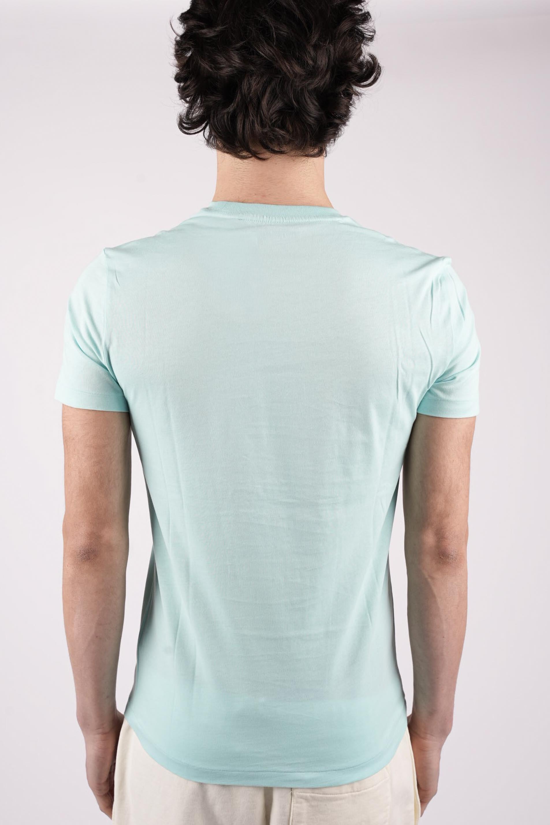 T-shirt con logo a contrasto 710671438 506 POLO RALPH LAUREN 