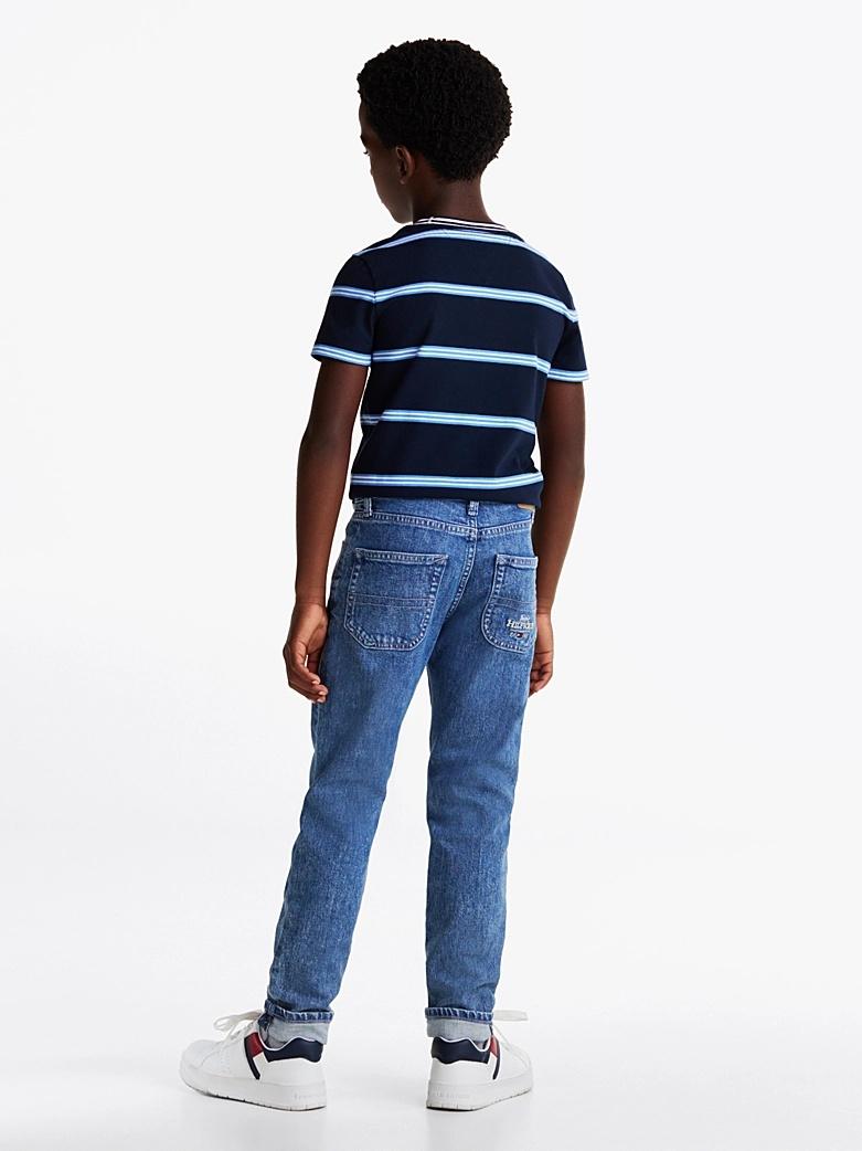 Jeans dritti sbiaditi KB0KB09328J 1BJ TOMMY HILFIGER 