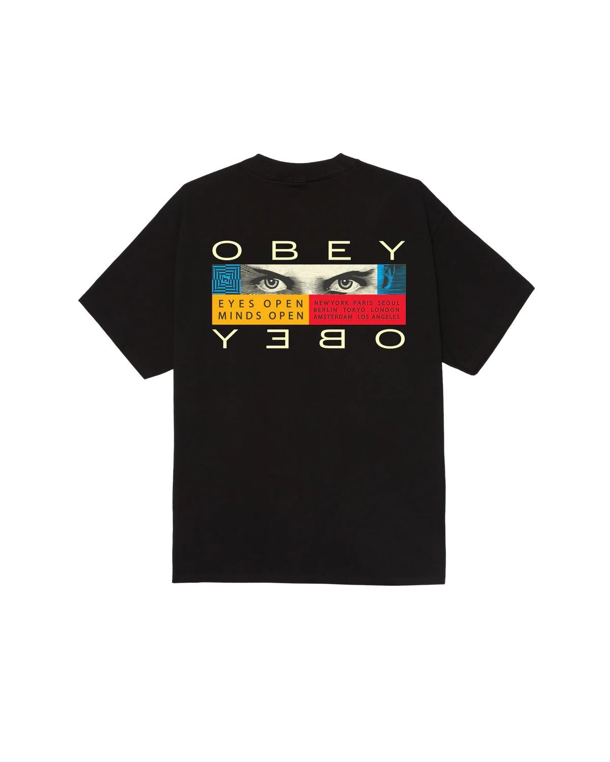 Eyes open classic t-shirt 165264331 BLK OBEY 