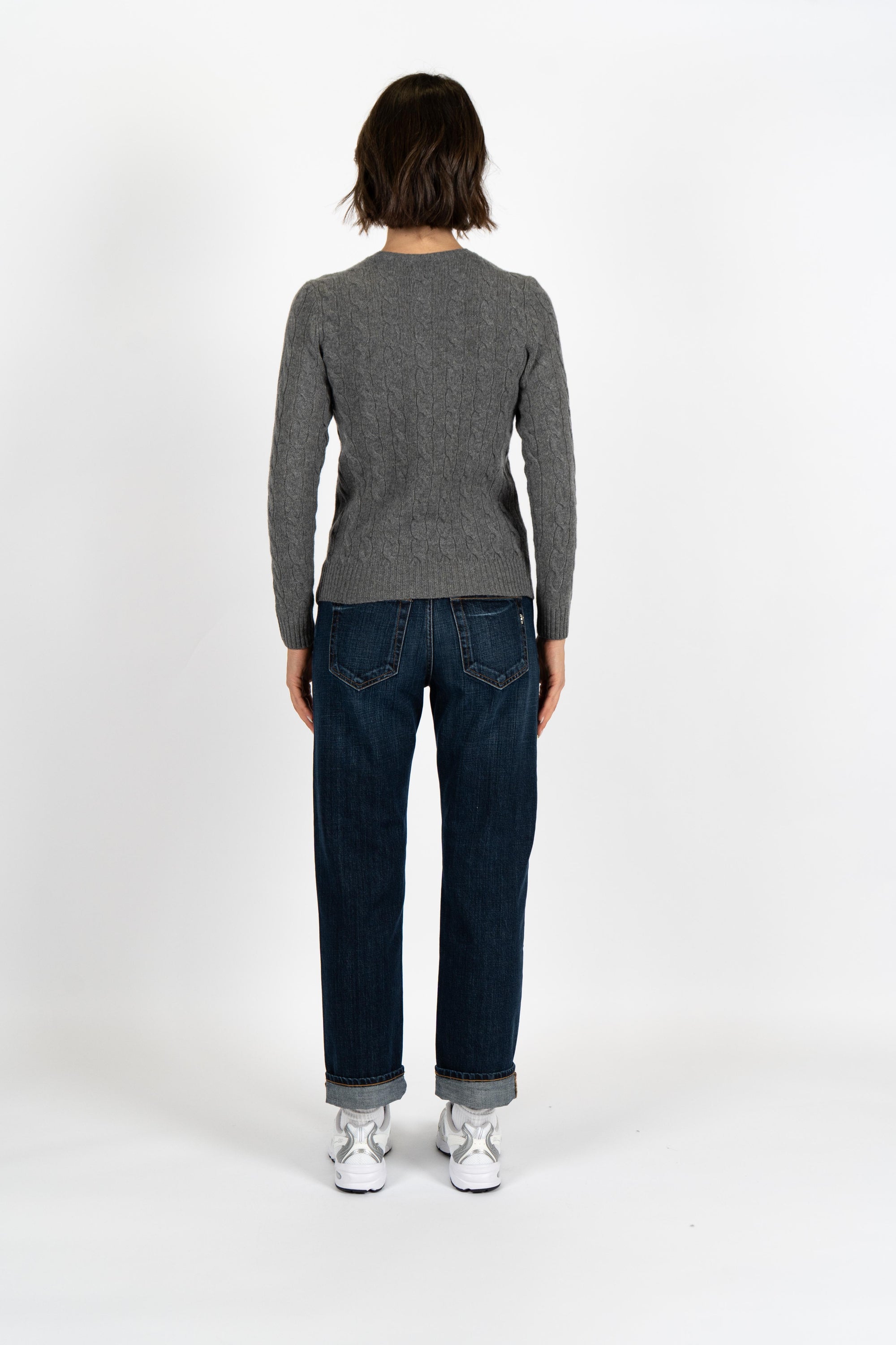 Girocollo in lana e cashmere a trecce 211971865 501 POLO RALPH LAUREN 