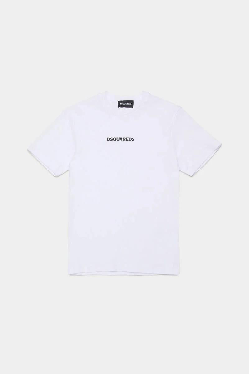 T-shirt con logo effetto gommato DQ2823D004G DQ100 DSQUARED2 
