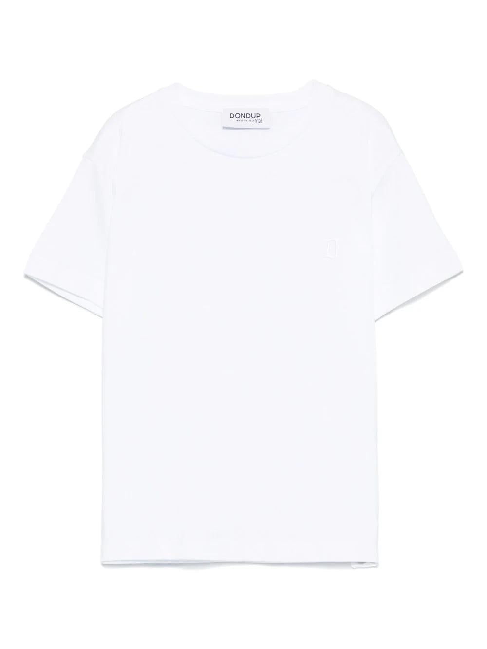 T-shirt con logo ricamato DMTS0410JF054 B000A DONDUP 