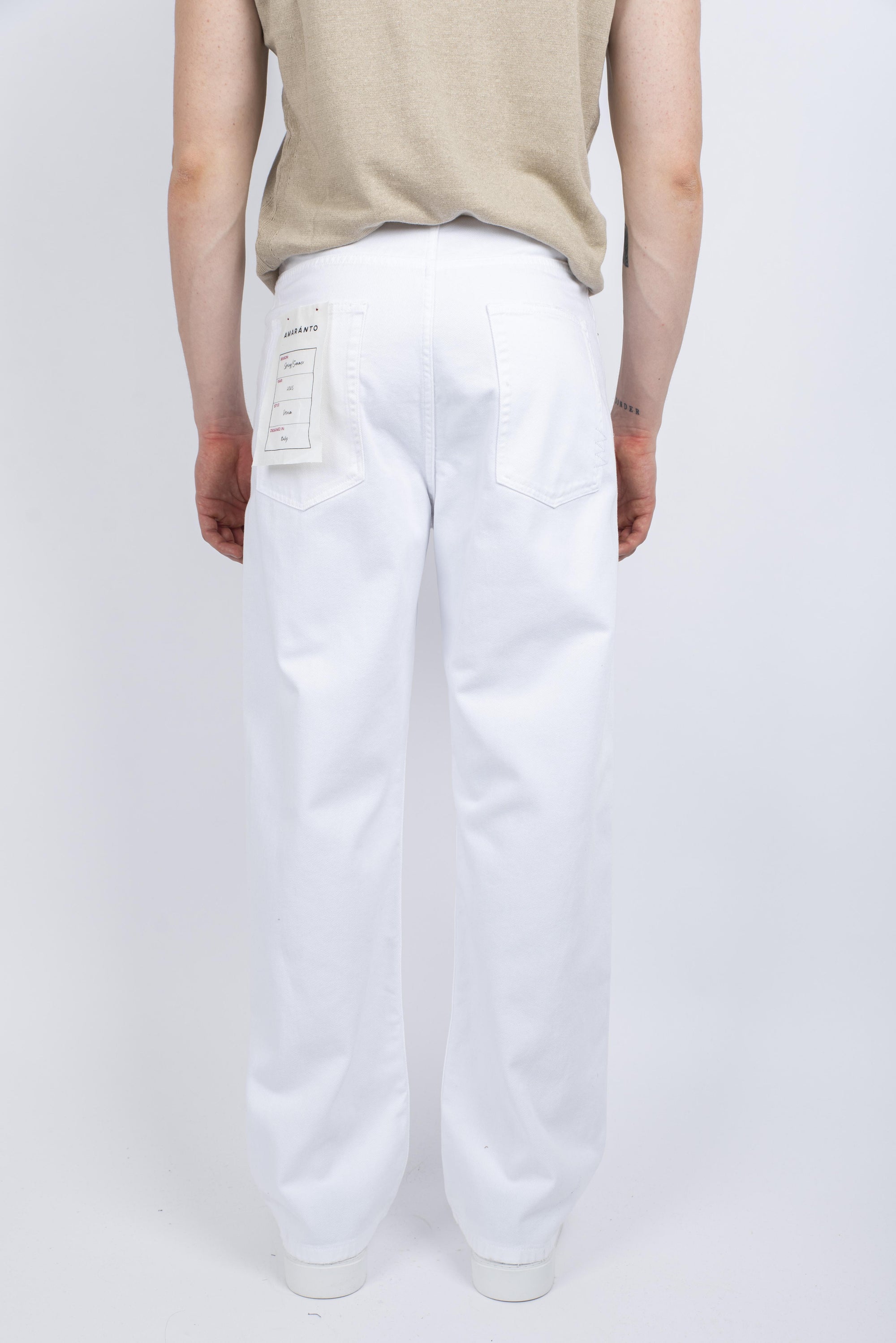 Pantaloni bianco Amaranto Uomo B6D0082 A01 AMARANTO 