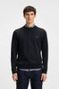 Felpa regular fit in terry di cotone con toppa con logo