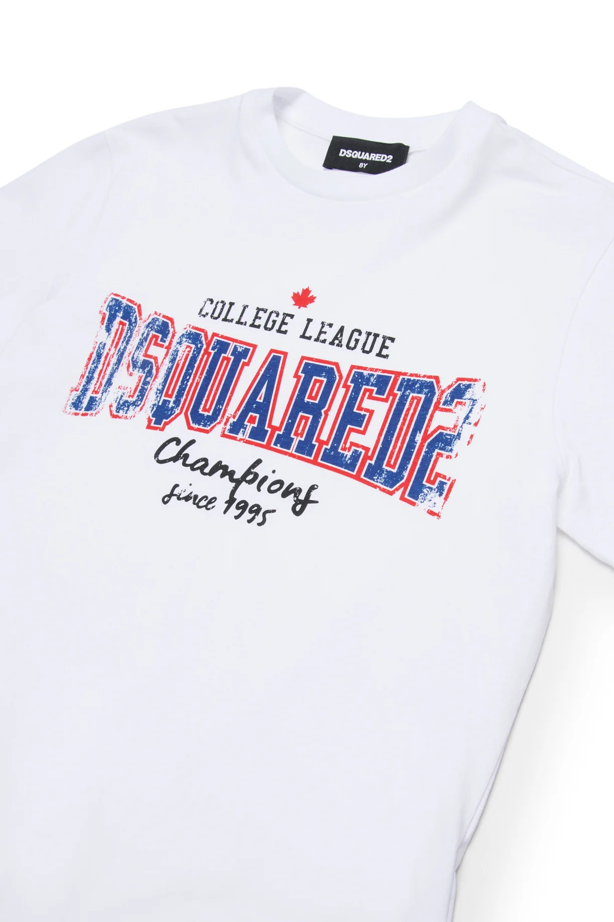 D2Kids Junior College T-shirt White  DQ2742D0ACD DQ100 DSQUARED2 