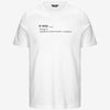 T-shirt casual da uomo bianca  in cotone con stampa