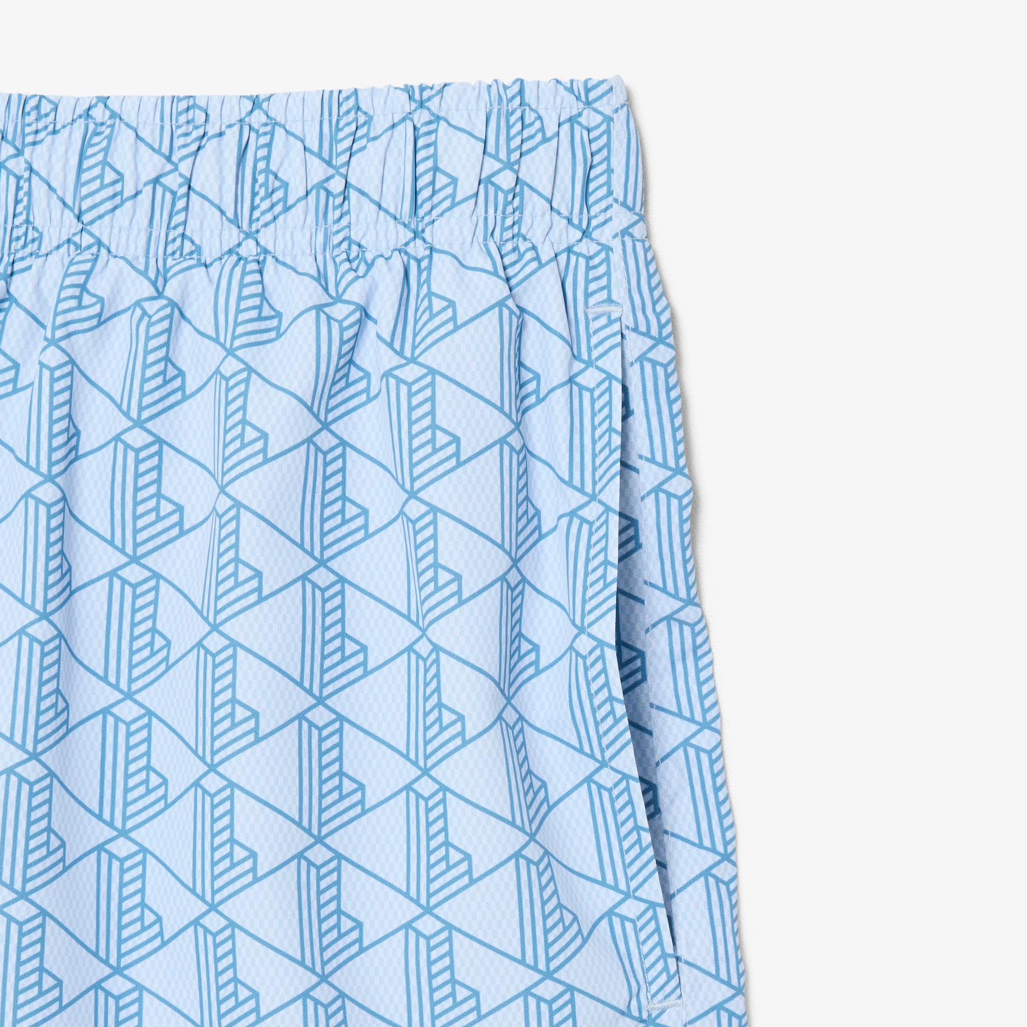 Boxer mare midi con stampa con monogramma MH9086 3IJ LACOSTE 