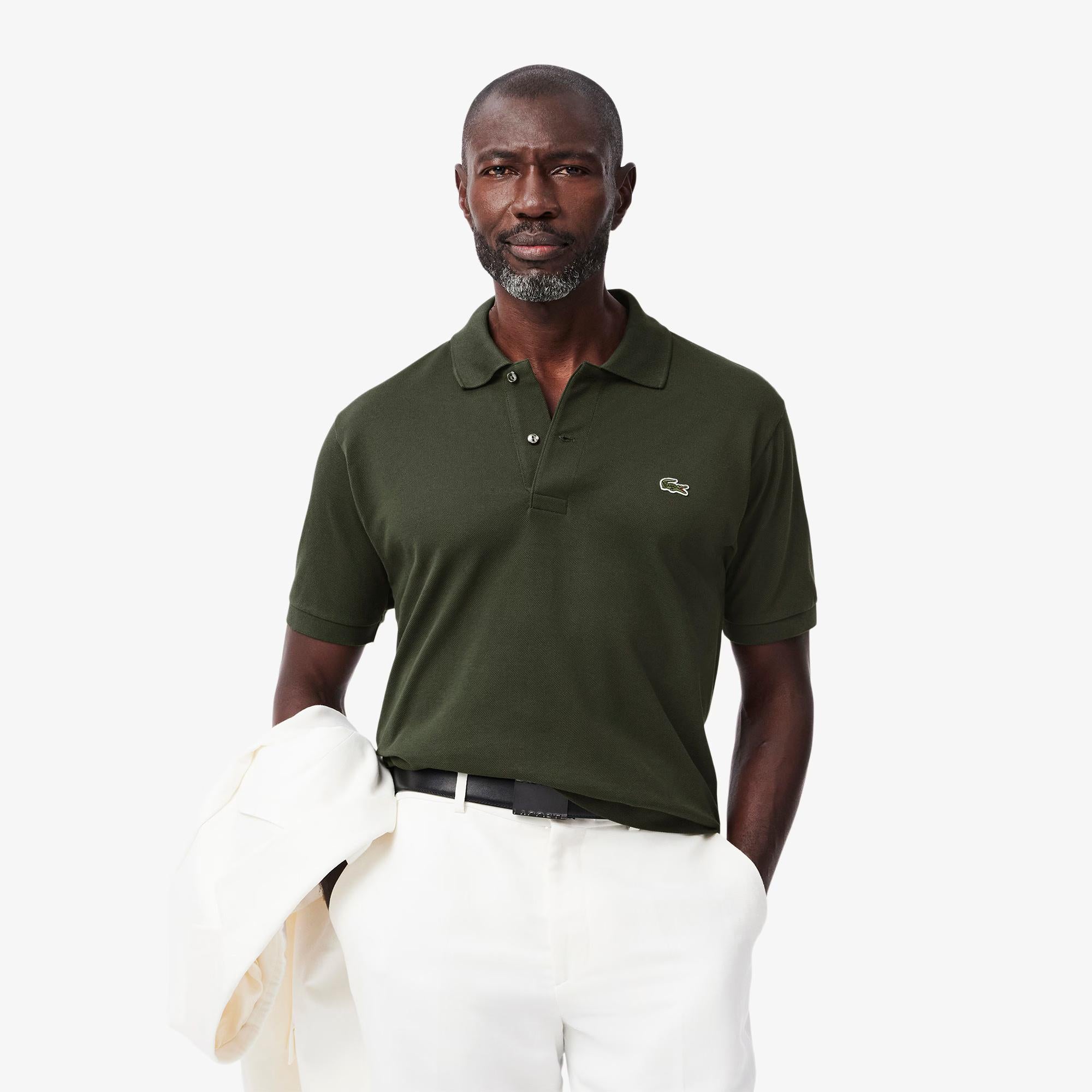 Polo in pique&#39; di cotone 1212 HCF LACOSTE 