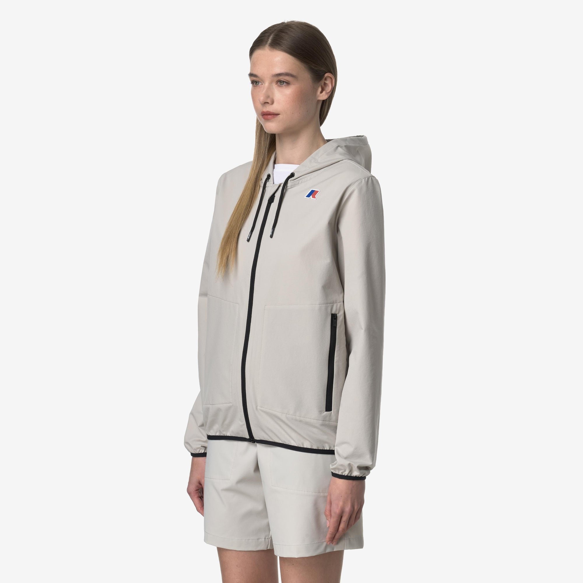 Giacca in pile da viaggio ripiegabile unisex beige K2122YW 634 K-WAY 