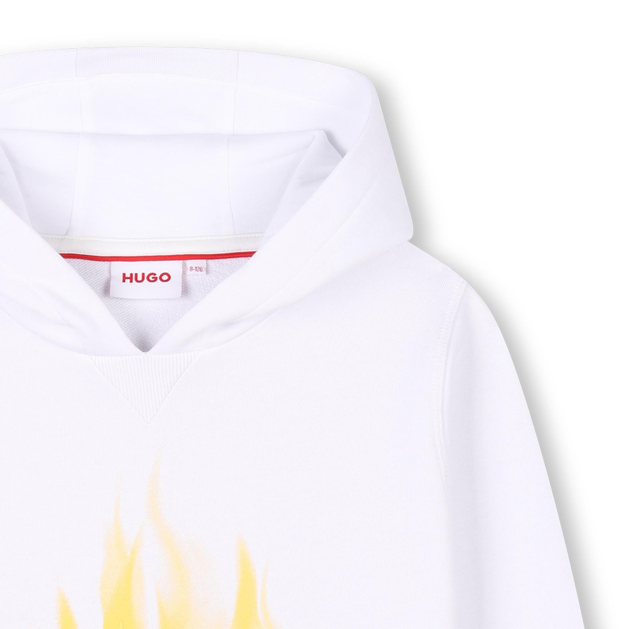 Felpa con logo fiammante G00354 10P. HUGO 