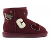 Corduroy winter boot with patch