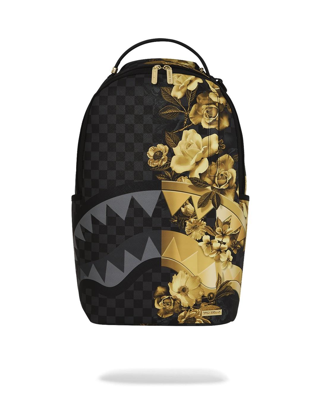 Gold floral remix dlxsv backpack 910B8683 NSZ SPRAYGROUND 