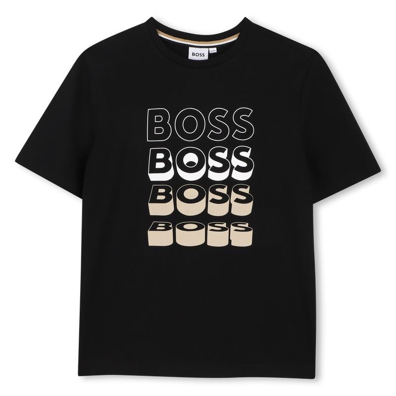 T-shirt con stampa grafica  J52982 09BA BOSS 