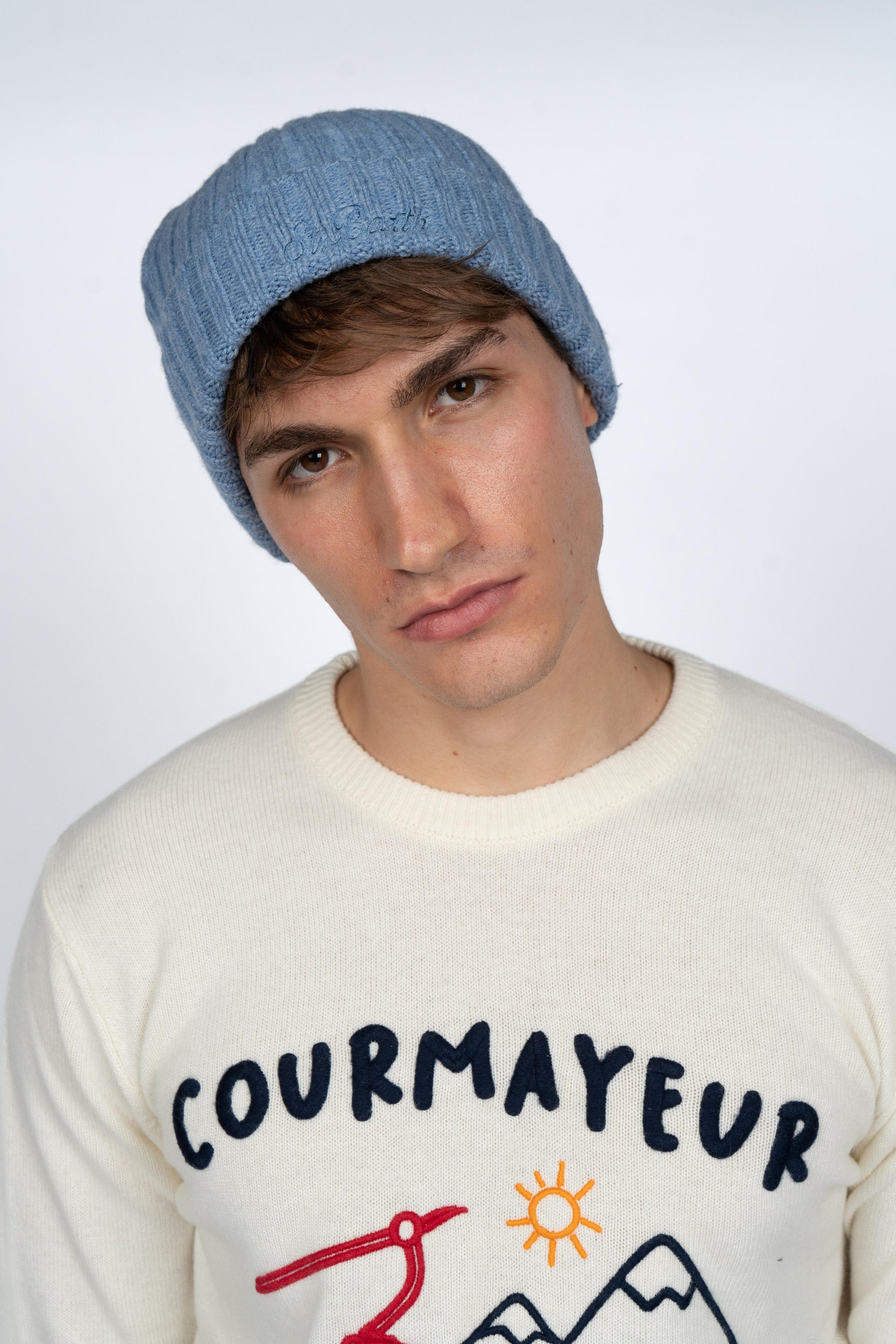 Berretto Wengen con Ricamo St. Barth WENG027 00042I MC2 SAINT BARTH 