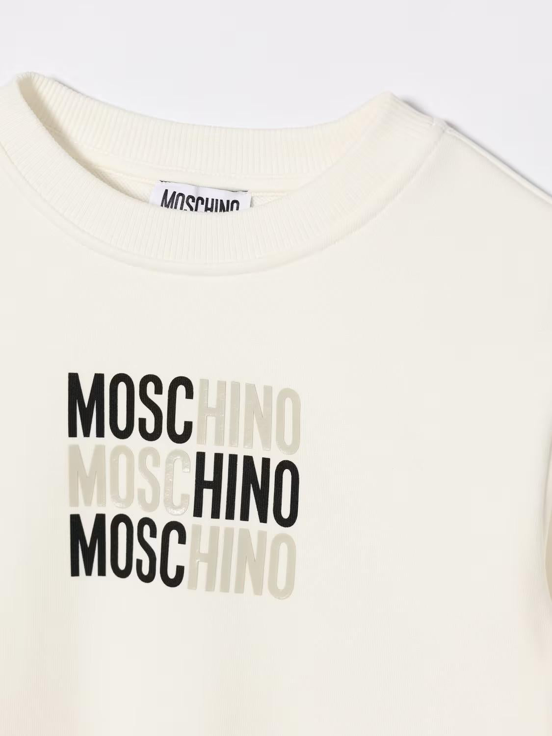 Felpa con logo Moschino HRF078LCA32 10063A MOSCHINO KID 