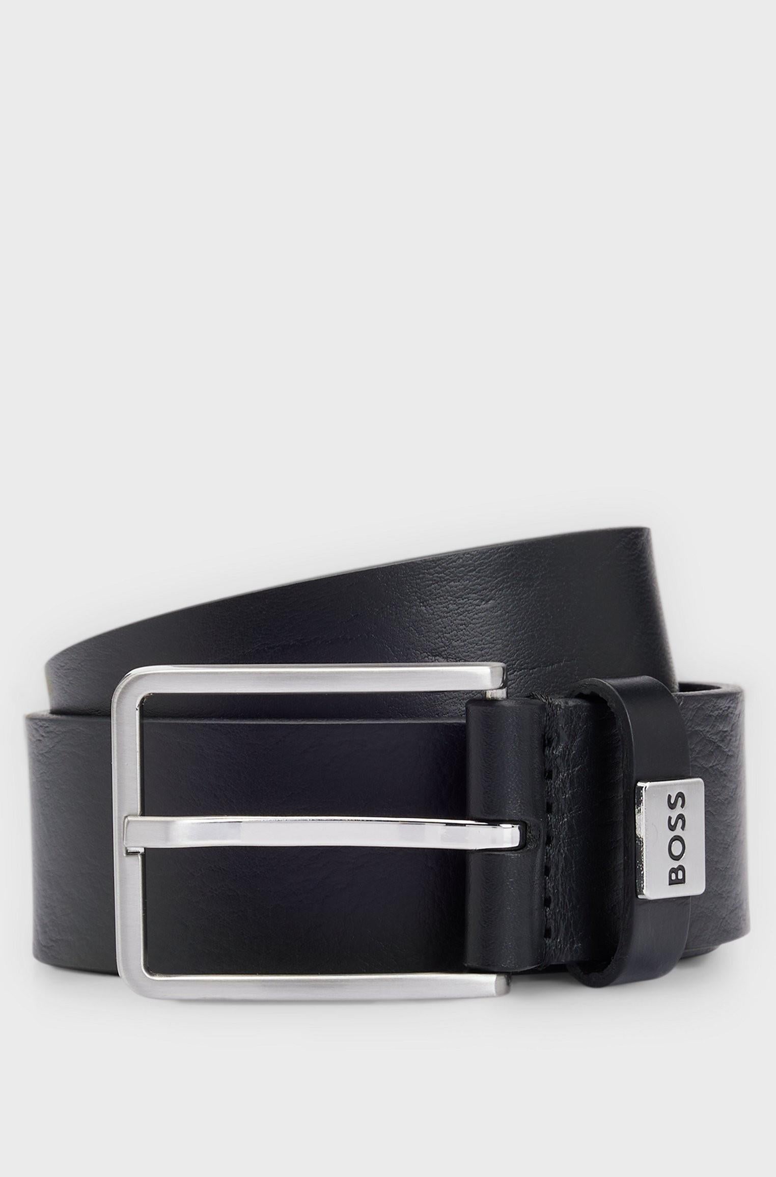 Cintura in pelle italiana con passante con logo 50529898 001 BOSS 