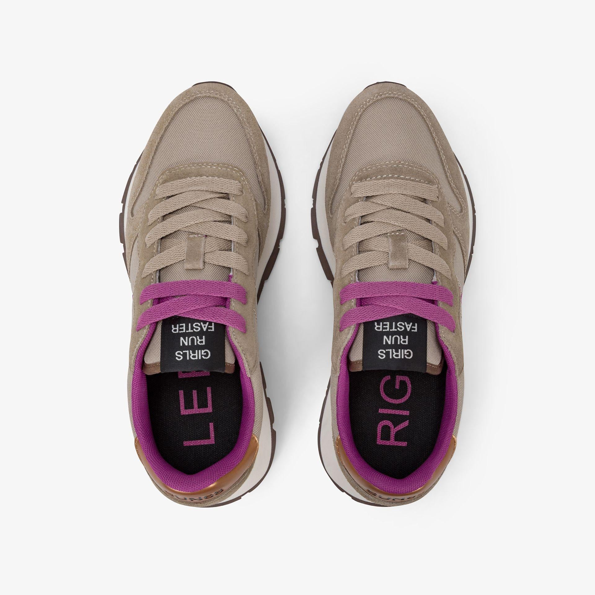 Sneaker Ally Solid in nylon e suede Z45201 77 SUN68 SHOES 