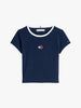 T-shirt heritage extra slim fit con bandiera