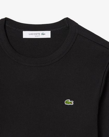 T-shirt in cotone a costine slim fit TF1692 031 LACOSTE 
