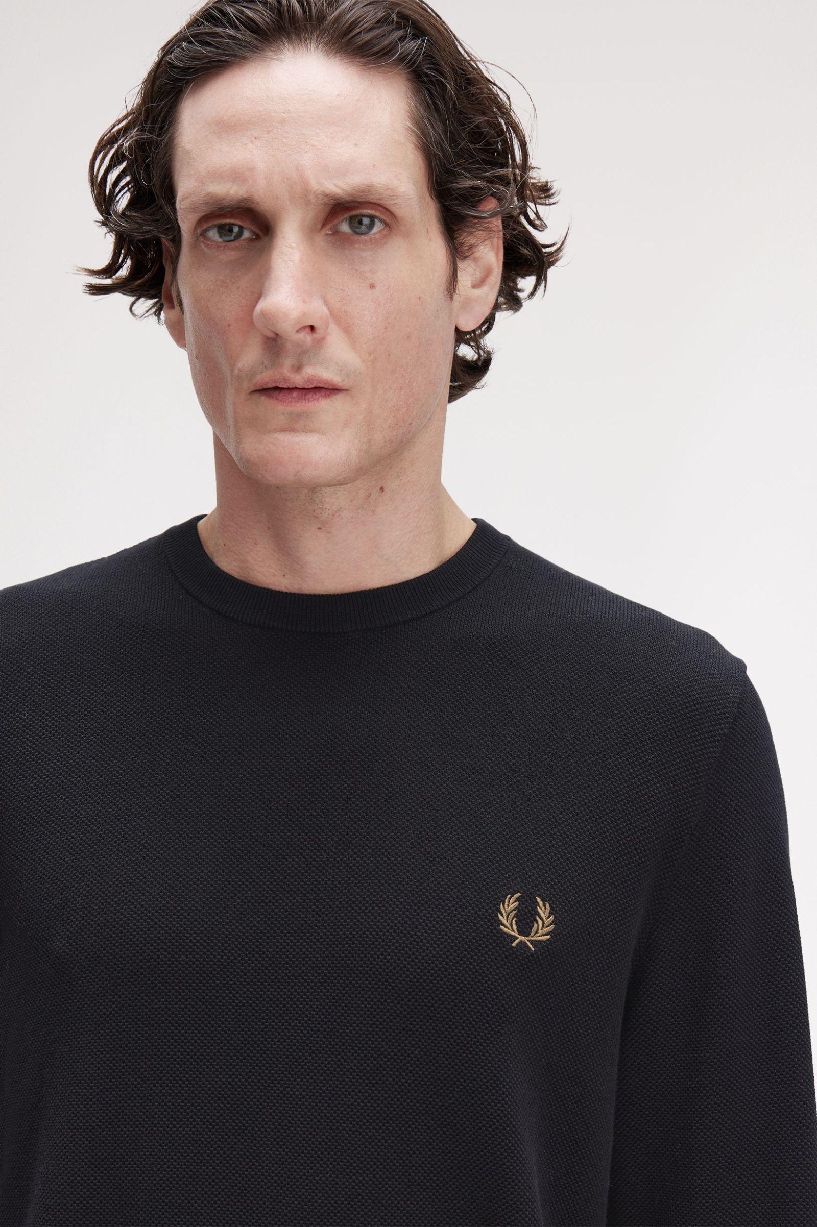 Maglione in piqué K130955 102 FRED PERRY 