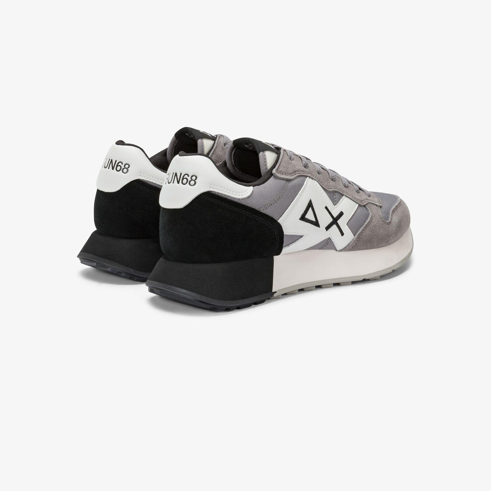 Sneaker Jaki Solid in nylon e suede Z45113 34 SUN68 SHOES 
