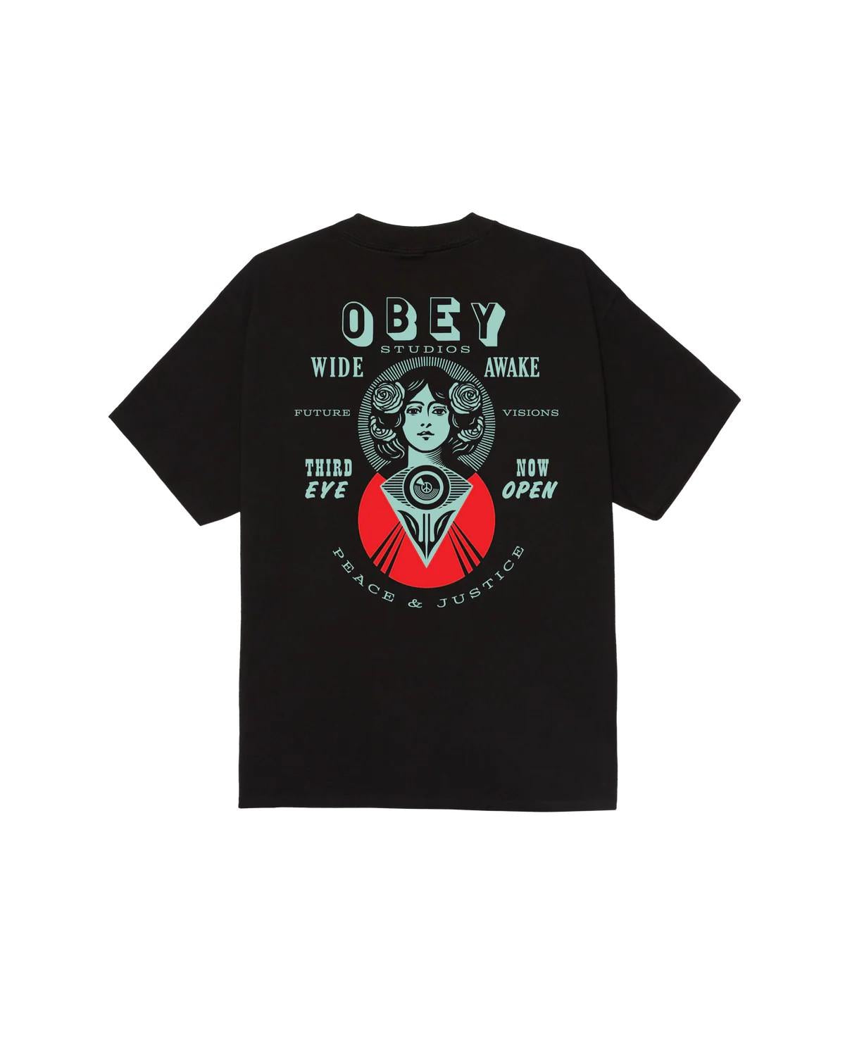 Make art third eye classic t-shirt 165264330 BLK OBEY 
