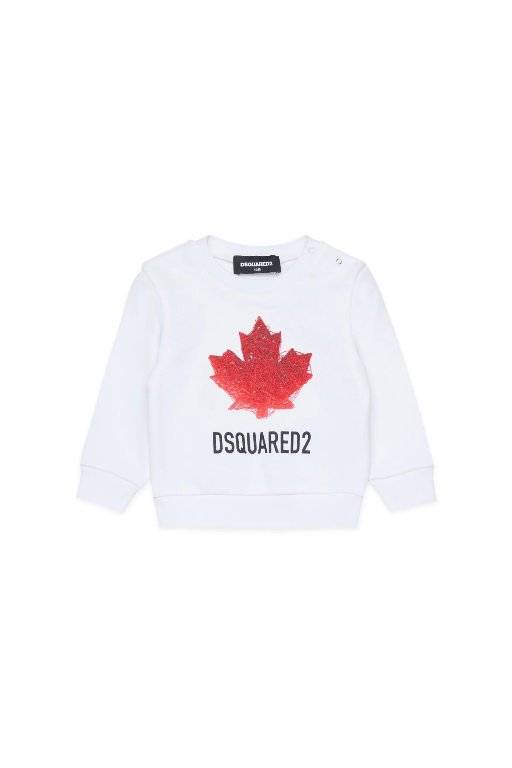 Felpa girocollo con logo DQ3279D0AGW DQ100 DSQUARED2 