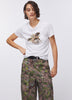 T-shirt con stampa ed apllicazioni