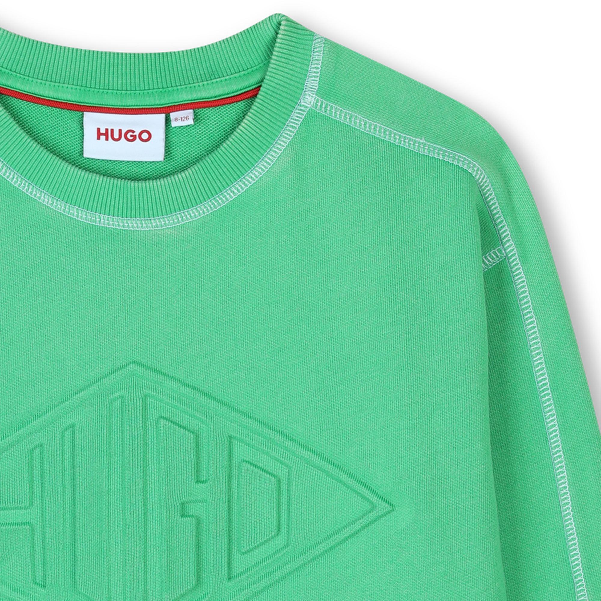 Felpa con logo goffrato G00353 67FA HUGO 