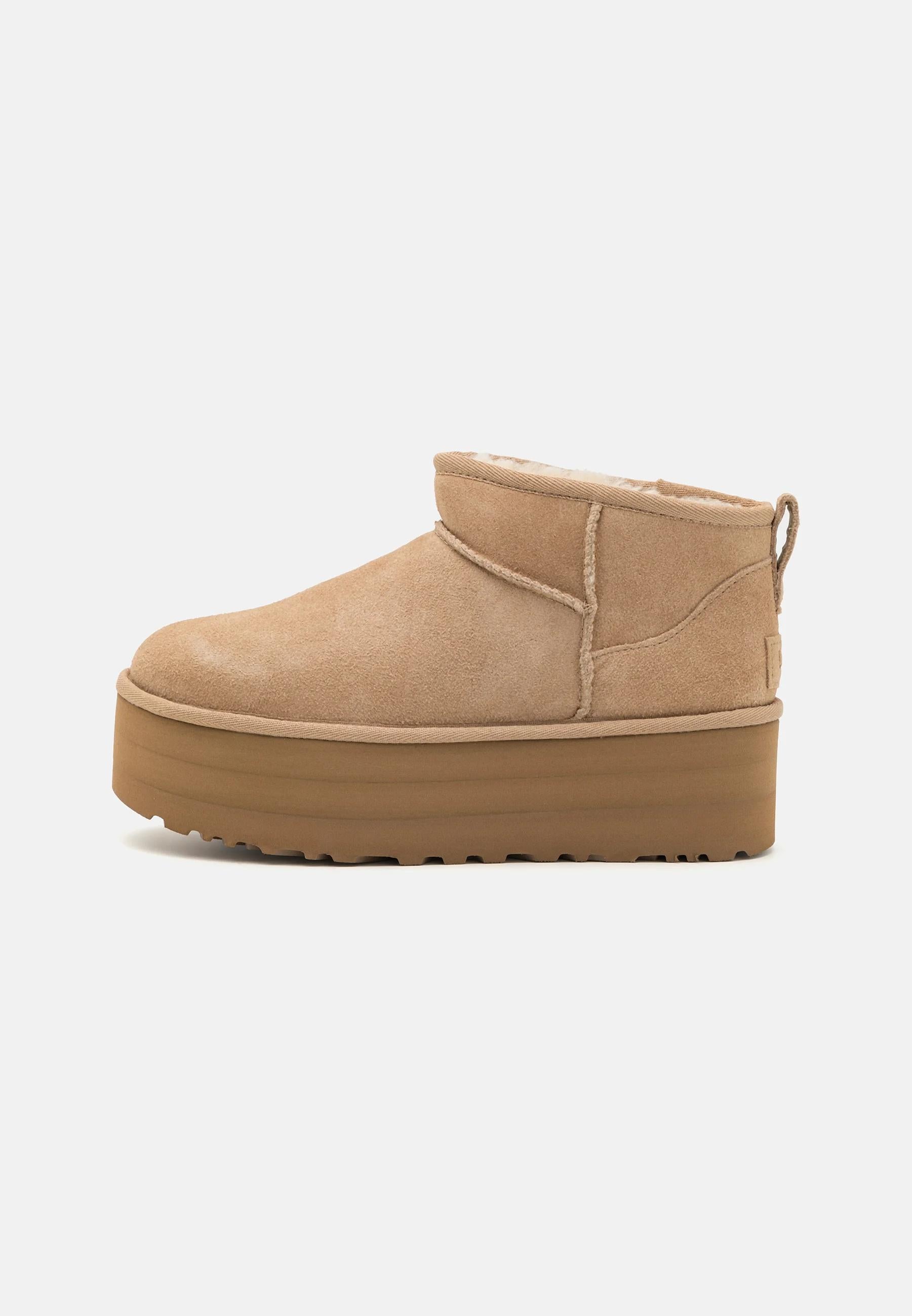 Stivali Classic Ultra Mini con plateau Donna Sand 1135092 SAN UGG 