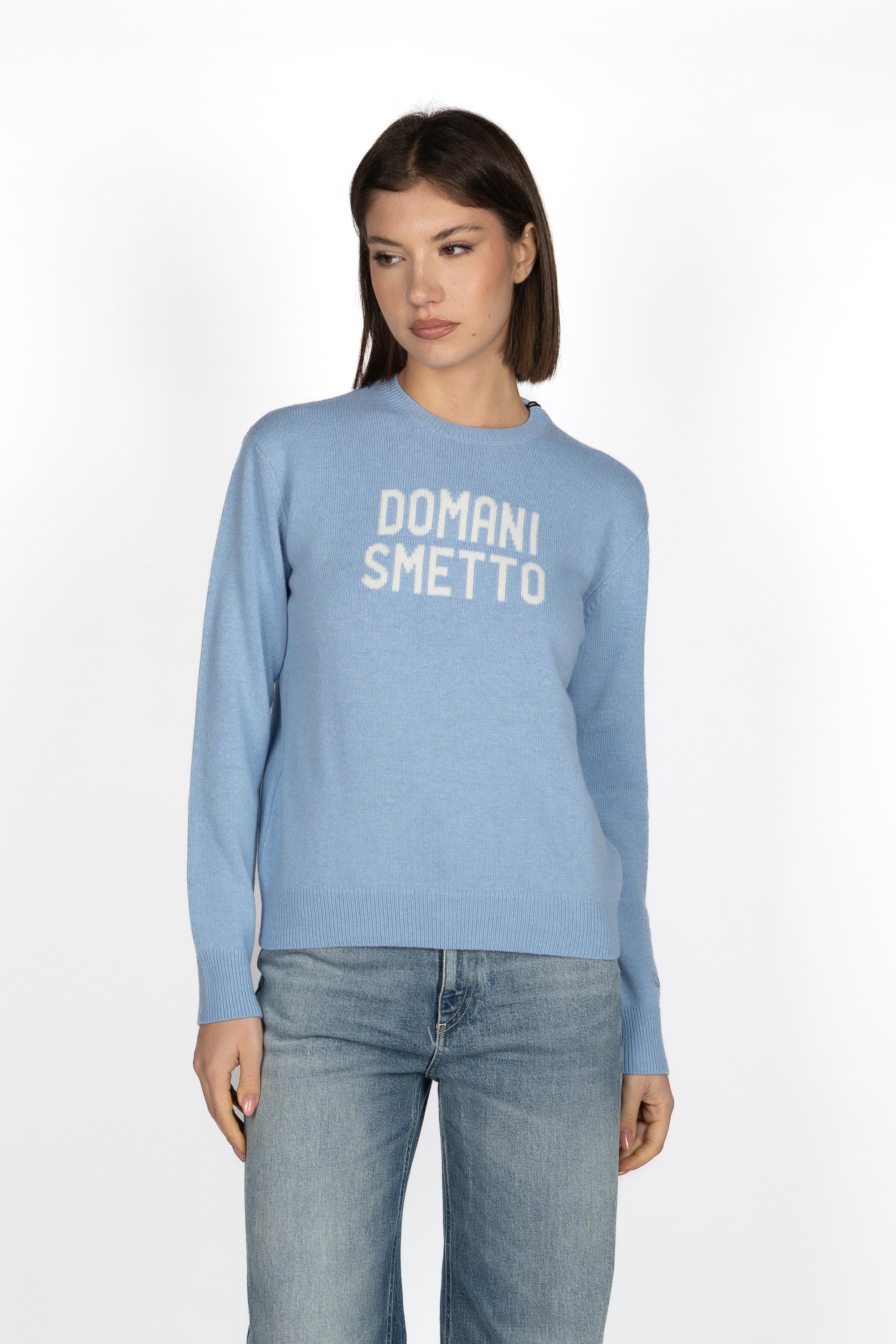 Maglione New Queen con Jacquard Domani smetto QUE0010 04096I MC2 SAINT BARTH 