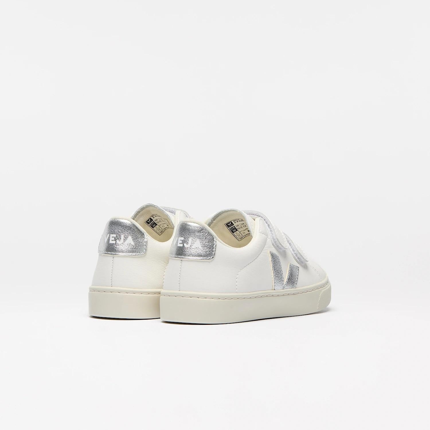 Esplar leather white silver SV0520 956 VEJA 