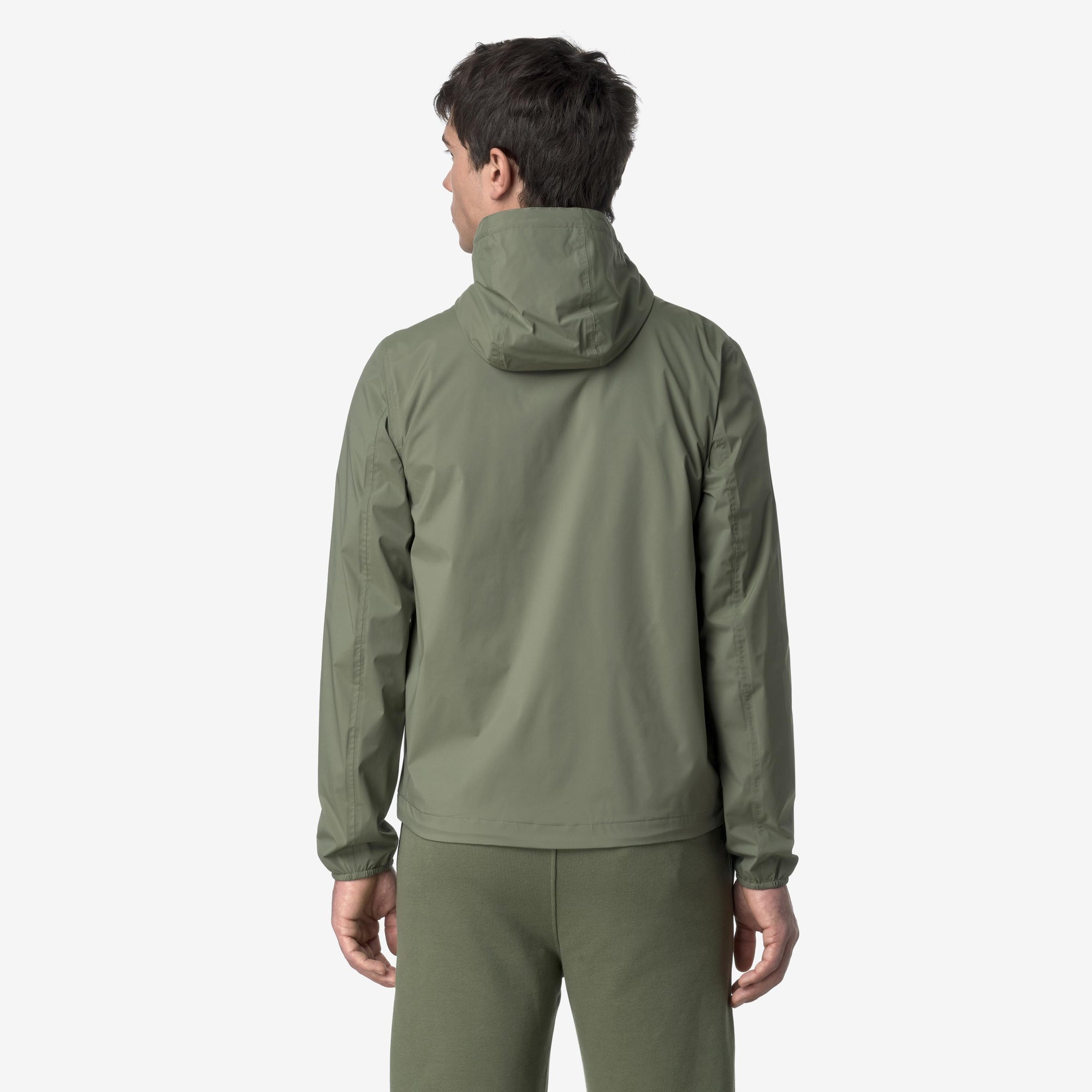 Giacca Slim Fit Uomo Verde Resistente alle Intemperie K3123UW V15 K-WAY 
