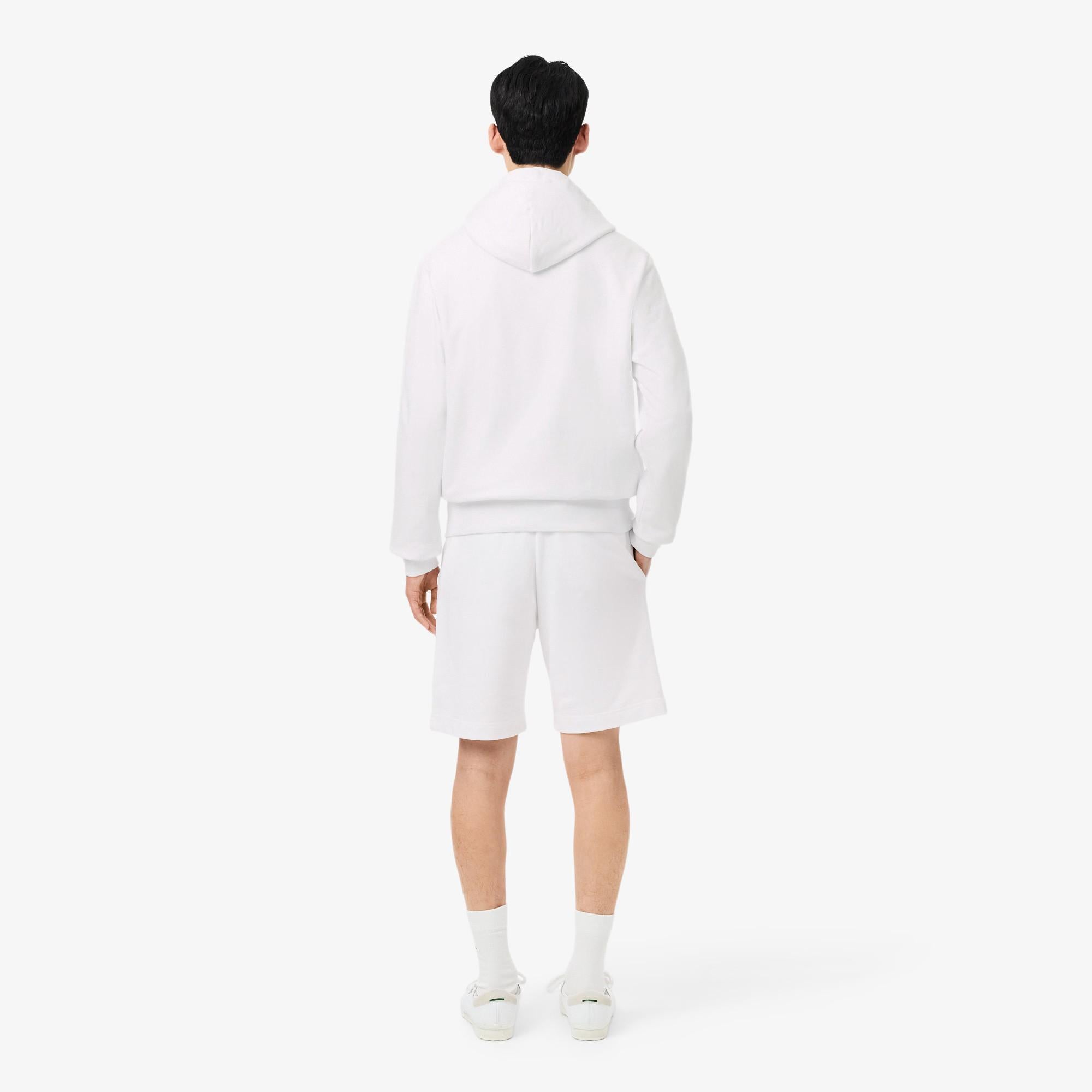 Shorts in tessuto felpato regular fit GH9860 001 LACOSTE 
